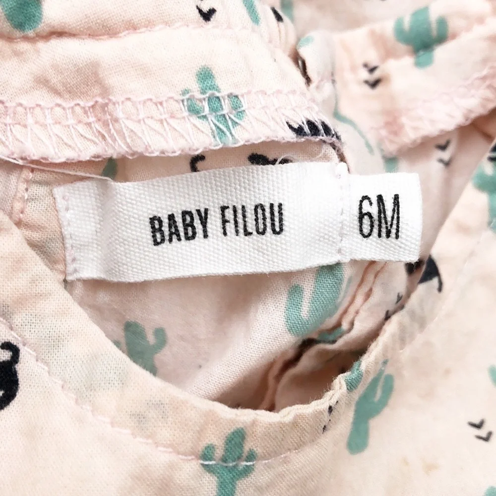 Baby Filou cactus print baby girl romper